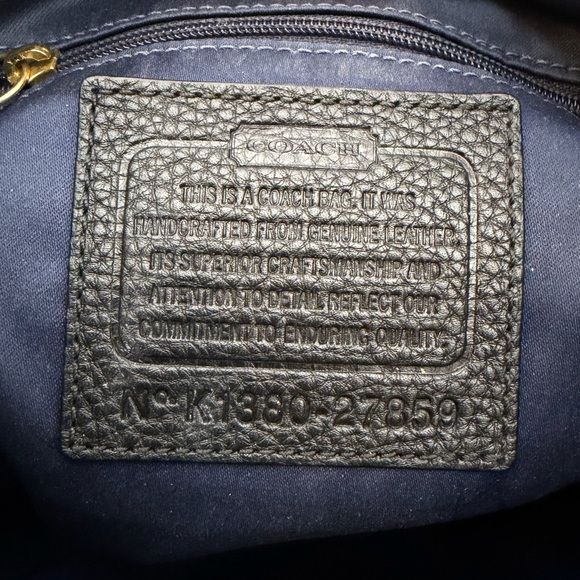 Coach leather shoulder bag black women’s leather bag with dust bag - Picture 7 of 8